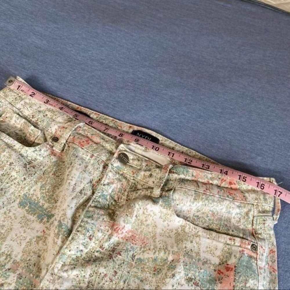 NYDJ Womens Printed Capri Pants Size 14 Multicolor - Picture 10 of 11